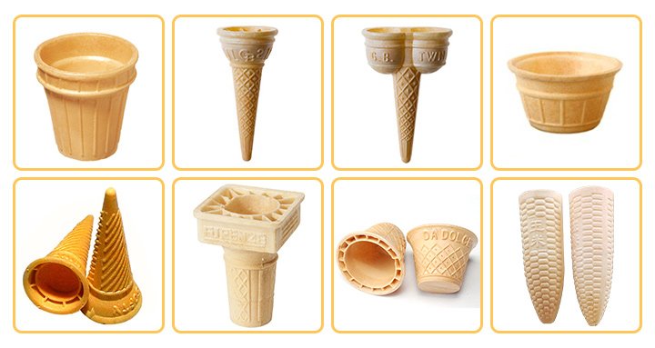 Wafer cup cone machine application