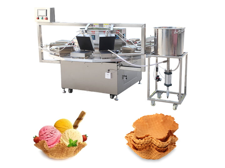 ice cream waffle basket machine