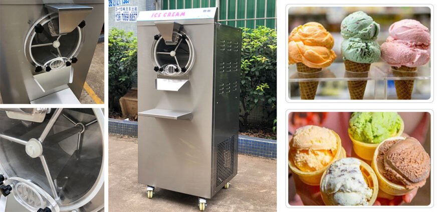Machine à crème glacée dure commerciale