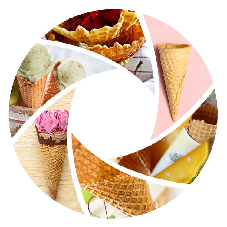 Ice cream crispy cone