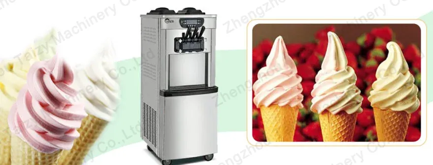 Soft serve ice cream making machine